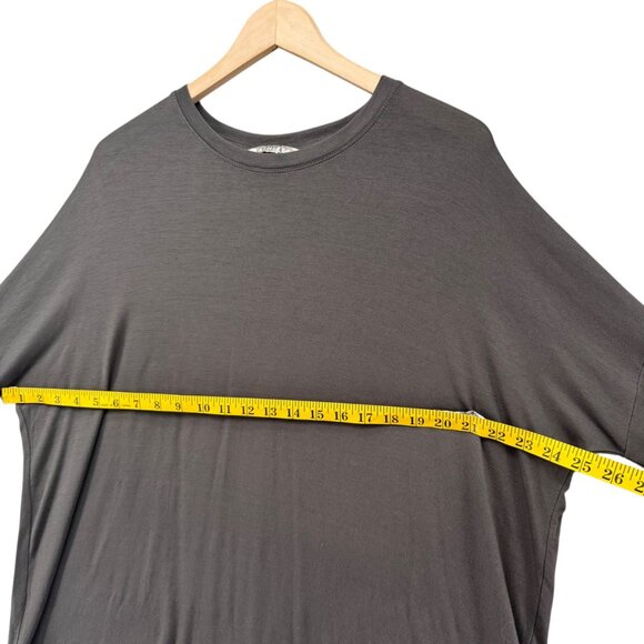 Athleta Cloudlight Relaxed Asym Top Womens Grey Long Sleeve Oversized Size XS - Picture 8 of 9